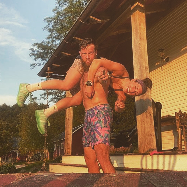 Dustin and Haley after a workout