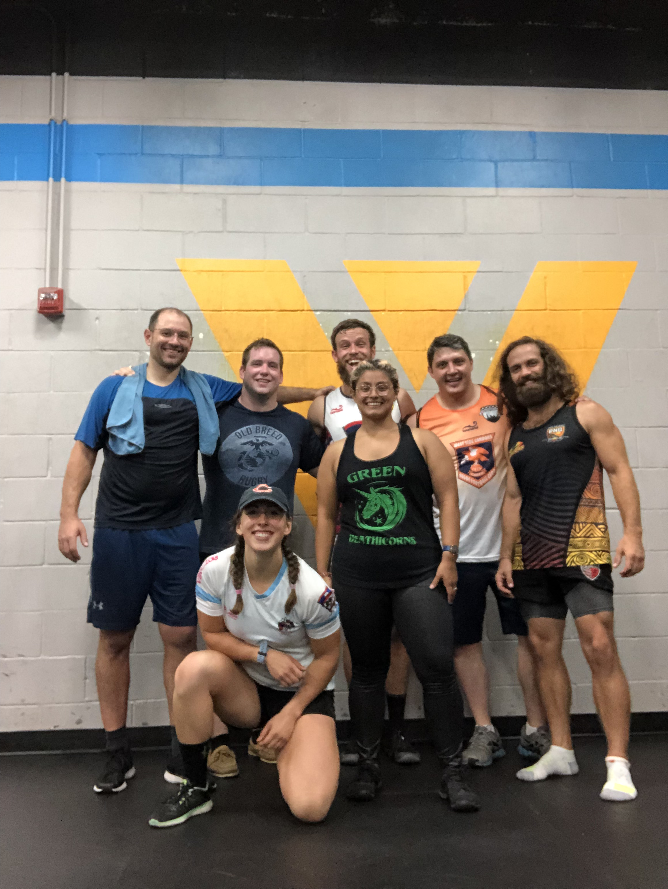 Haley and friends at the gym